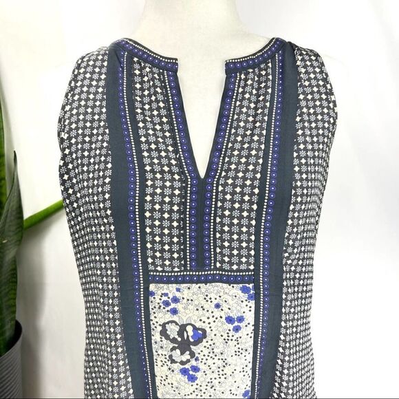 REBECCA TAYLOR Size 10 Silk Dress Floral Spring Summer Fit Flare - Picture 2 of 14